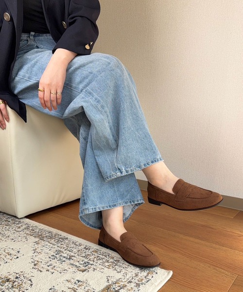 lus.（ラスドット）の「lus. コインローファー（ローファー・レディース・ブラック/ブラウン/ダークブラウン・S/M/L/LL）」の7枚目の写真