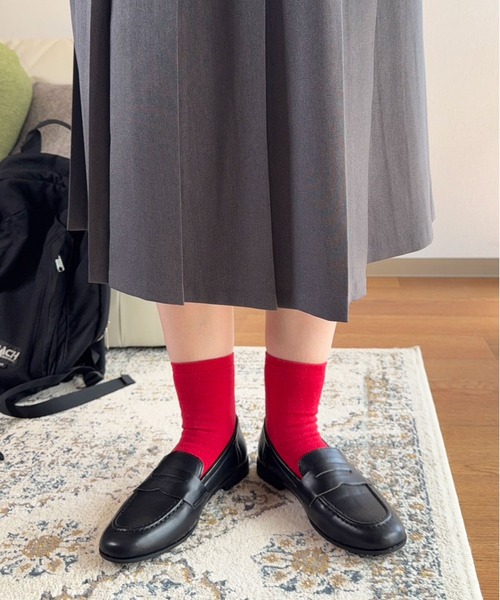 lus.（ラスドット）の「lus. コインローファー（ローファー・レディース・ブラック/ブラウン/ダークブラウン・S/M/L/LL）」の10枚目の写真