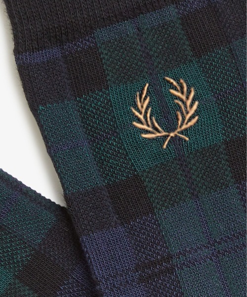 FRED PERRY(フレッドペリー)の「Tartan Socks/タータンチェックソックス(ソックス/靴下・メンズ・ブラウン/グリーン・4-6/6-8)」の3枚目の写真
