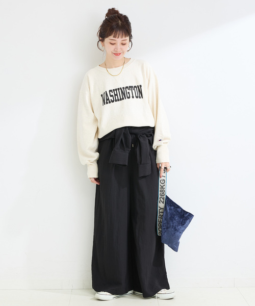 B.C STOCK(ベーセーストック)の「【WEB限定】手洗い可 / ジャンプスーツLS(つなぎ/オールインワン・レディース・ブラック/ベージュ・FREE)」の8枚目の写真