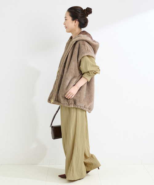 B.C STOCK(ベーセーストック)の「【WEB限定】手洗い可 / ジャンプスーツLS(つなぎ/オールインワン・レディース・ブラック/ベージュ・FREE)」の19枚目の写真