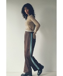 YOOU（ユー）の「Double-waisted jersey pants(ダブルウエストジャージパンツ)（スラックス）」