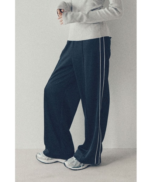 パンツ double W polyester pants 2 ovy Double-waisted jersey pants(ダブルウエストジャージパンツ