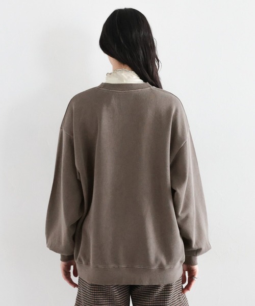 RAGEBLUE(レイジブルー)の「ロゴ刺繍ピグメント裏毛プルオーバー(スウェット・レディース・ブラウン/イエロー/レッド・FREE)」の17枚目の写真