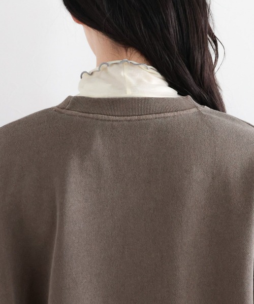 RAGEBLUE(レイジブルー)の「ロゴ刺繍ピグメント裏毛プルオーバー(スウェット・レディース・ブラウン/イエロー/レッド・FREE)」の18枚目の写真