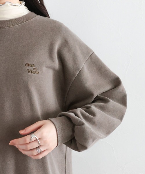 RAGEBLUE(レイジブルー)の「ロゴ刺繍ピグメント裏毛プルオーバー(スウェット・レディース・ブラウン/イエロー/レッド・FREE)」の20枚目の写真