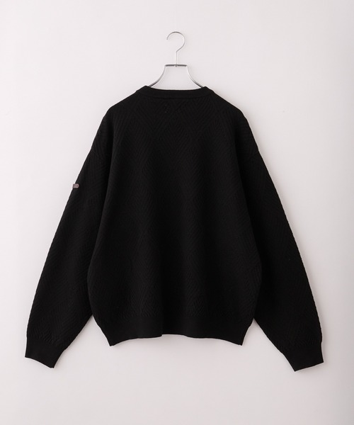 ジオメトリック クルーネックニット アーガイル / ボーダー【THE CRAFT