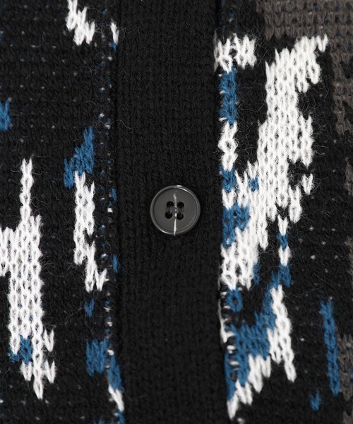 kOhAKU（コハク）の「『アート柄切替ポロニット』（ニット/セーター・レディース・ブラック・FREE）」の20枚目の写真