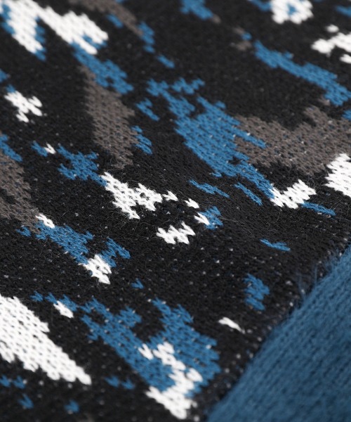 kOhAKU（コハク）の「『アート柄切替ポロニット』（ニット/セーター・レディース・ブラック・FREE）」の21枚目の写真