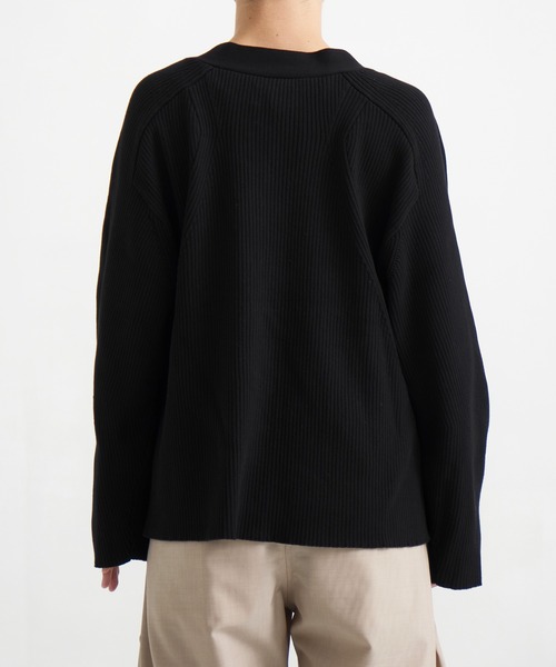 CONZ(コンズ)の「RIB OVER SIZE CARDIGAN(カーディガン/ボレロ・メンズ・ブラック/ダークグレー・2/3/1)」の10枚目の写真