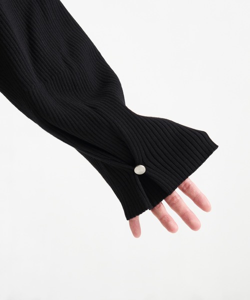 CONZ(コンズ)の「RIB OVER SIZE CARDIGAN(カーディガン/ボレロ・メンズ・ブラック/ダークグレー・2/3/1)」の14枚目の写真