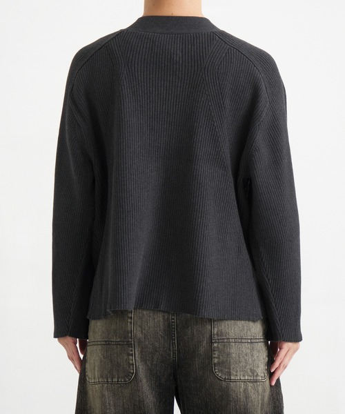 CONZ(コンズ)の「RIB OVER SIZE CARDIGAN(カーディガン/ボレロ・メンズ・ブラック/ダークグレー・2/3/1)」の22枚目の写真