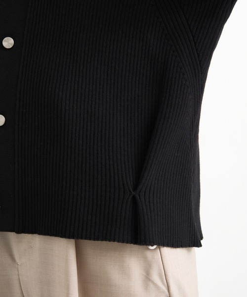 CONZ(コンズ)の「RIB OVER SIZE CARDIGAN(カーディガン/ボレロ・メンズ・ブラック/ダークグレー・2/3/1)」の15枚目の写真