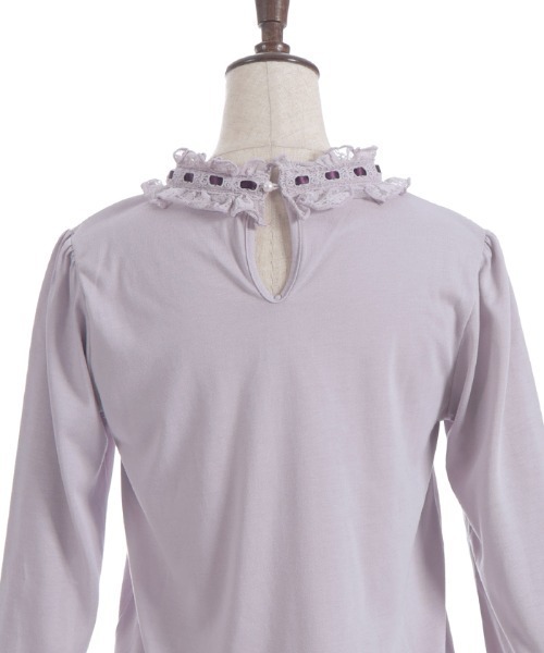 axes femme(アクシーズファム)の「HOT femme(ホットファム)ローズインナー(Tシャツ/カットソー・レディース・ラベンダー/ホワイト/ブラック/ピンク・FREE)」の7枚目の写真