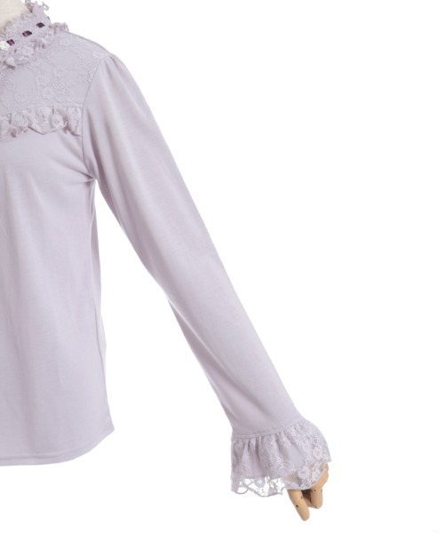 axes femme(アクシーズファム)の「HOT femme(ホットファム)ローズインナー(Tシャツ/カットソー・レディース・ラベンダー/ホワイト/ブラック/ピンク・FREE)」の9枚目の写真