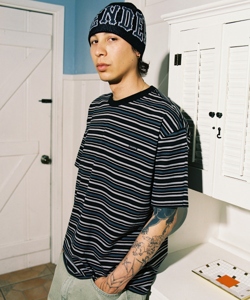 WKNDRS（ウィーキャンドース）の「ストライプTシャツ（ブラック）（Tシャツ/カットソー・レディース・その他・LARGE/X-LARGE/SMALL/MEDIUM）」の7枚目の写真