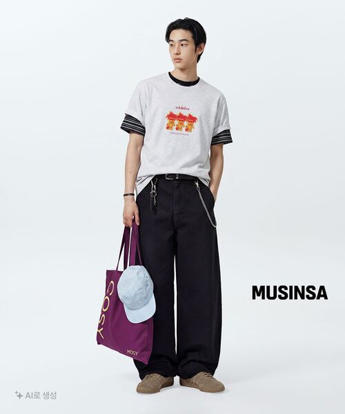WKNDRS（ウィーキャンドース）の「ストライプTシャツ（ブラック）（Tシャツ/カットソー・レディース・その他・LARGE/X-LARGE/SMALL/MEDIUM）」の9枚目の写真