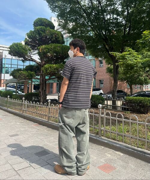 WKNDRS（ウィーキャンドース）の「ストライプTシャツ（ブラック）（Tシャツ/カットソー・レディース・その他・LARGE/X-LARGE/SMALL/MEDIUM）」の5枚目の写真