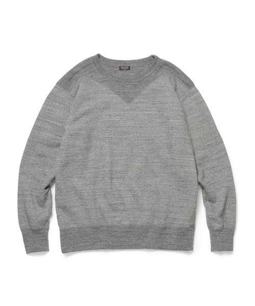 MR.OLIVE(ミスターオリーブ)の「【MR.OLIVE/ミスターオリーブ】FRENCH TERRY RAFFY COTTON /GUSSET YOKE SHIRT(スウェット・メンズ・オフホワイト/グレー・M/L)」の9枚目の写真