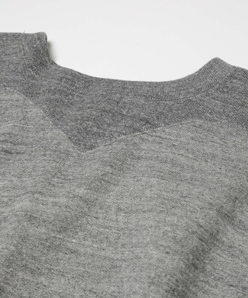 MR.OLIVE(ミスターオリーブ)の「【MR.OLIVE/ミスターオリーブ】FRENCH TERRY RAFFY COTTON /GUSSET YOKE SHIRT(スウェット・メンズ・オフホワイト/グレー・M/L)」の13枚目の写真