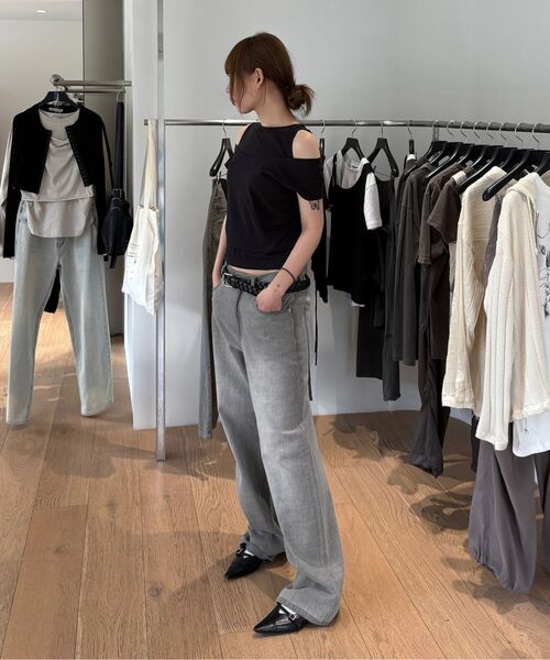 INSILENCE(インサイロンス)の「ヴィンテージウォッシュデニムパンツ ASH BEIGE(デニムパンツ・レディース・その他・SMALL/MEDIUM)」の9枚目の写真