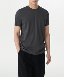 マッスルフィットクルーネックモーダルTシャツ[ダークグレー]