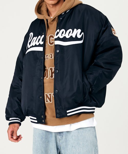 TAKEASY(テイクイージー)の「ラクベースボールオーバージャケット(ネイビー)(スタジャン・メンズ・その他・SMALL/MEDIUM/LARGE)」の4枚目の写真