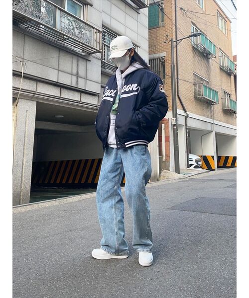 TAKEASY(テイクイージー)の「ラクベースボールオーバージャケット(ネイビー)(スタジャン・メンズ・その他・SMALL/MEDIUM/LARGE)」の18枚目の写真