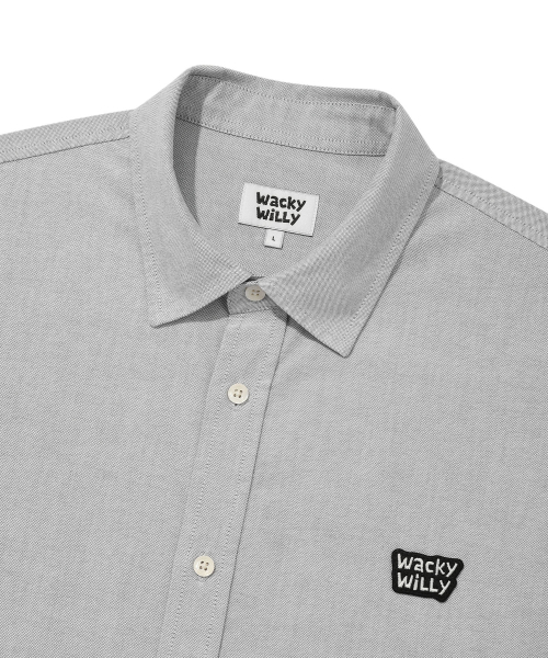 Wacky WiLLy(ワッキーウィリー)の「ワッペンオックスフォード半袖シャツグレー(シャツ/ブラウス・レディース・その他・SMALL/MEDIUM/LARGE/X-LARGE)」の4枚目の写真