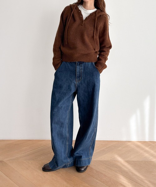 CANAL JEAN(キャナルジーン)の「El mar 起毛スムースベーシックロンT(Tシャツ/カットソー・レディース・アイボリー/ブラック/ヘザーグレー/ブラウン・ONE SIZE)」の7枚目の写真