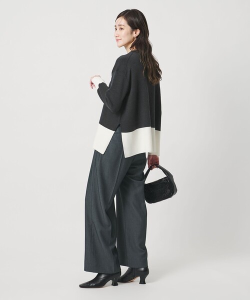 UNITED ARROWS（ユナイテッドアローズ）の「ウールブレンド Vネックニット ‐ウォッシャブル‐（ニット/セーター・レディース・その他7/その他1/モカ・FREE）」の11枚目の写真