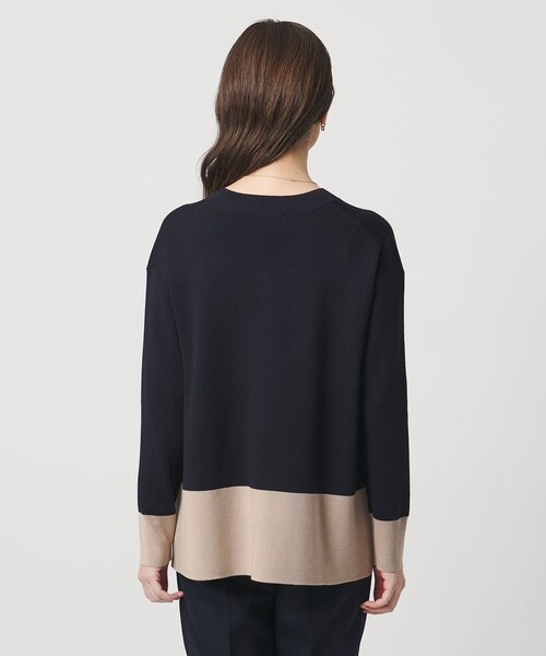 UNITED ARROWS（ユナイテッドアローズ）の「ウールブレンド Vネックニット ‐ウォッシャブル‐（ニット/セーター・レディース・その他7/その他1/モカ・FREE）」の14枚目の写真