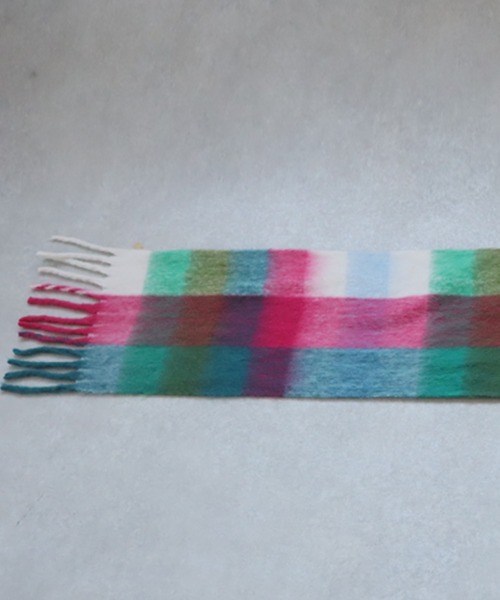 antiqua（アンティカ）の「チェックストール（ストール/ショール・レディース・ブラウン/ピンク・FREE）」の14枚目の写真