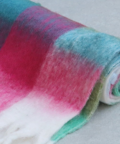 antiqua（アンティカ）の「チェックストール（ストール/ショール・レディース・ブラウン/ピンク・FREE）」の15枚目の写真