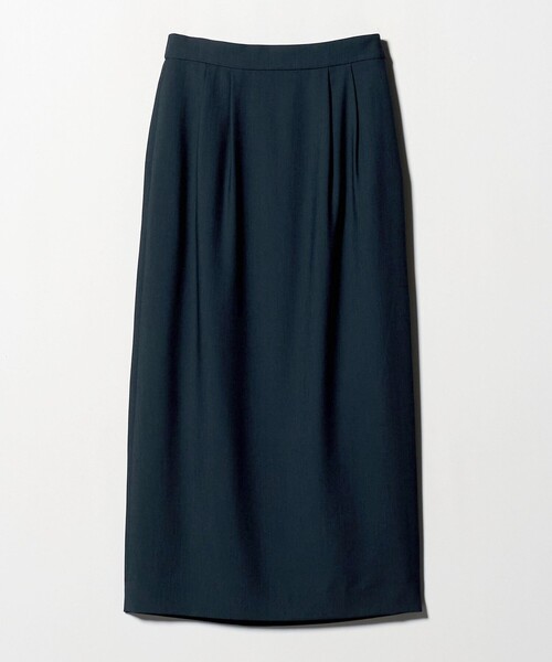 UNITED ARROWS（ユナイテッドアローズ）の「2タック デニムライク ロングスカート ‐ウォッシャブル‐（スカート・レディース・ブラック/ネイビー・38/36）」の6枚目の写真