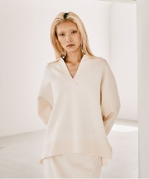 HEREIAM | 【HEREIAM】やみつきになる肌触り/ファインタッチスキッパーニット(ニット/セーター)