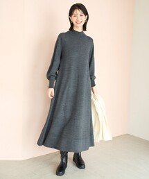 フレア ニットワンピース
