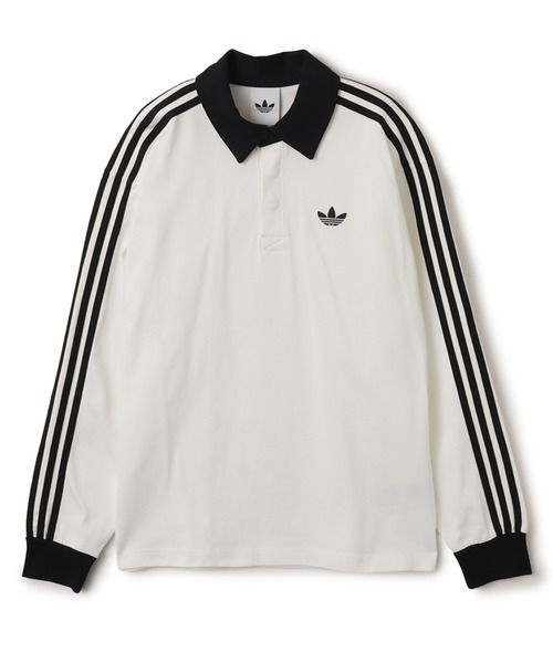 adidas 3-STRIPES RUGBY LONGSLEEVE POLO / アディダス 3 ストライプ