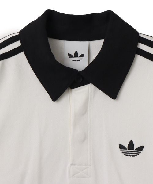 adidas 3-STRIPES RUGBY LONGSLEEVE POLO / アディダス 3 ストライプ
