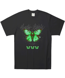 MONSTER REPUBLIC（モンスターリパブリック）の「バタフライケリーグリーンTシャツブラック（Tシャツ/カットソー）」