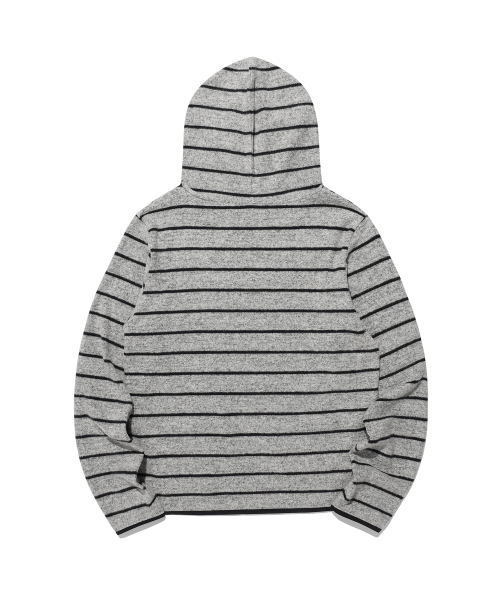 NICE GHOST CLUB（ナイスゴーストクラブ）の「STRIPE SLEEVELESS HOODIE_GREY(NG2FFFM401A)（パーカー・レディース・グレー・SMALL/MEDIUM）」の2枚目の写真