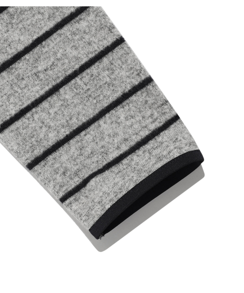 NICE GHOST CLUB（ナイスゴーストクラブ）の「STRIPE SLEEVELESS HOODIE_GREY(NG2FFFM401A)（パーカー・レディース・グレー・SMALL/MEDIUM）」の5枚目の写真