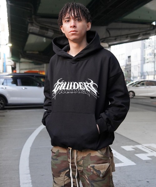 GUIDER（ガイダー）の「【GUIDER】スクリプト フーディー / Script Hoodie（パーカー・メンズ・ブラック/ネイビー/ライトグレー/ブラウン・FREE）」の11枚目の写真