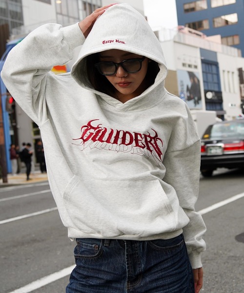 GUIDER（ガイダー）の「【GUIDER】スクリプト フーディー / Script Hoodie（パーカー・メンズ・ブラック/ネイビー/ライトグレー/ブラウン・FREE）」の14枚目の写真