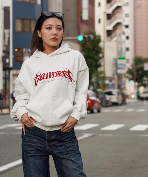 GUIDER（ガイダー）の「【GUIDER】スクリプト フーディー / Script Hoodie（パーカー・メンズ・ブラック/ネイビー/ライトグレー/ブラウン・FREE）」の16枚目の写真