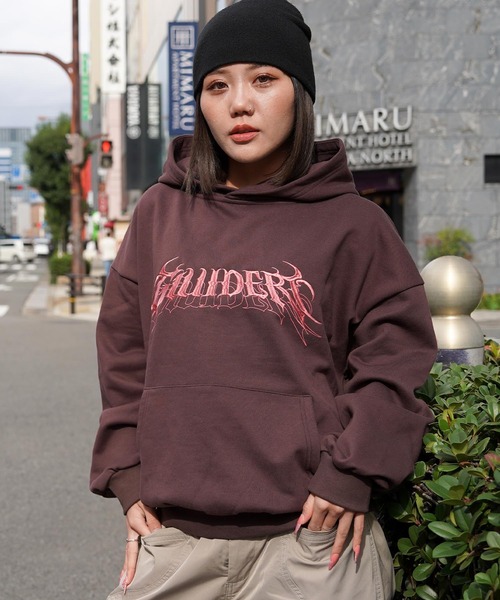 GUIDER（ガイダー）の「【GUIDER】スクリプト フーディー / Script Hoodie（パーカー・メンズ・ブラック/ネイビー/ライトグレー/ブラウン・FREE）」の19枚目の写真