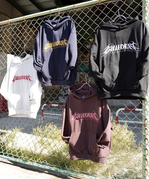 GUIDER（ガイダー）の「【GUIDER】スクリプト フーディー / Script Hoodie（パーカー・メンズ・ブラック/ネイビー/ライトグレー/ブラウン・FREE）」の7枚目の写真