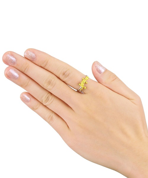 gargle（ガーグル）の「gargle ガーグル：サイエンスシリーズ　レオパ　ヒョウモントカゲモドキ　リング（リング・レディース・イエロー・FREE）」の2枚目の写真