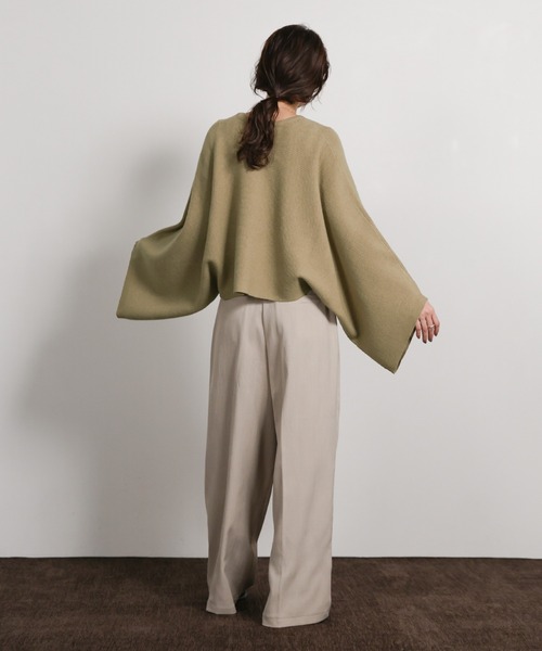 select MOCA Et(セレクトモカエト)の「【Et】Dolman Sleeve Short Rib Knit(ニット/セーター・レディース・ベージュ/チャコール/ブラック・FREE)」の10枚目の写真