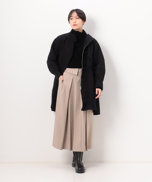 Gabardine K.T(ギャバジンケーティー)の「〔 +サイズ 〕 ニットコール カットソー(Tシャツ/カットソー・レディース・ブラック/ライラック/オフホワイト/グレー/ライトグレー・13号/17号)」の15枚目の写真